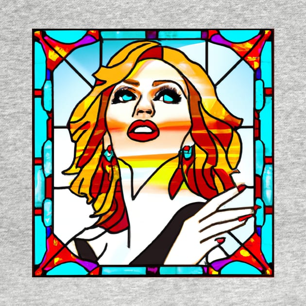 Stained Glass Kylie Minogue by SNAustralia